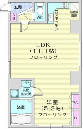 西１１丁目駅 徒歩8分 2階の物件間取画像